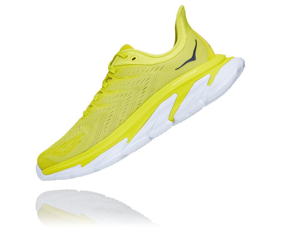 Hoka One One Koşu Ayakkabısı Erkek Floresan - Clifton Edge - FU8359746